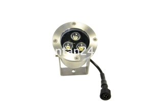 Подводный прожектор (LED) с контроллером, 3 диода, 25°, 12V.АC-RGB Подводный прожектор (LED) с контроллером, 3 диода, 25°, 12V.АC-RGB