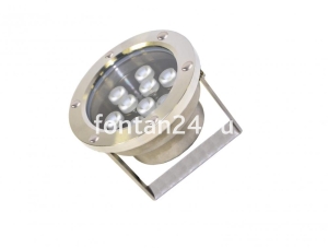 Подводный светодиодный прожектор (RW), 9-диодный (6R+3W), 25°, 12V.DC-RW-A