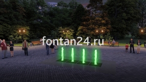 Уличный фонтан "Вектор" 4x1 м